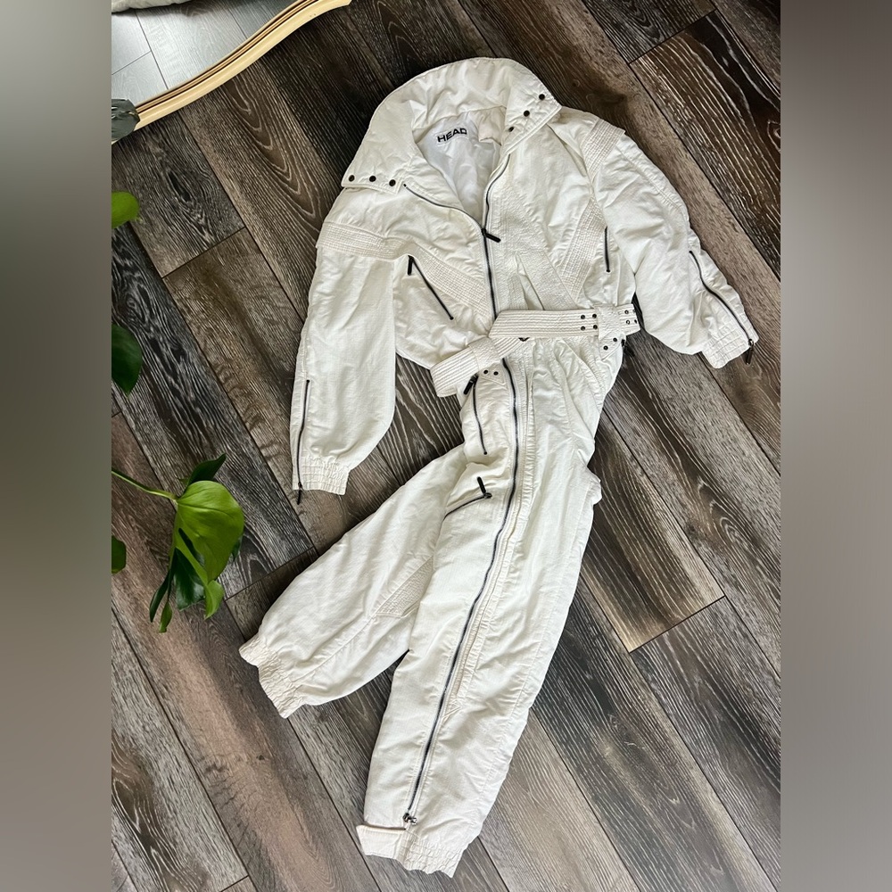 White Jumpsuit with Belt